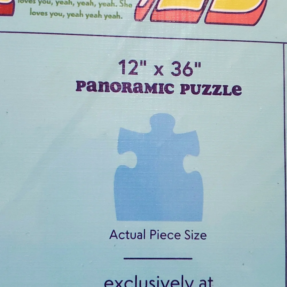 Beatles Puzzle 750 Pieces New Sealed Panoramic Lyrics All You Need Is Love